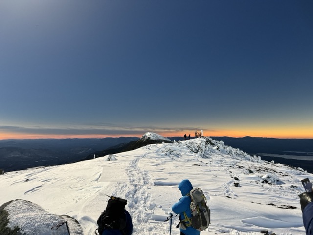 solar eclipse from a mountain top